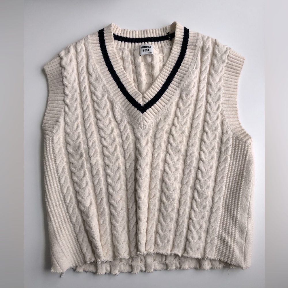 Aritzia knitted wool vest